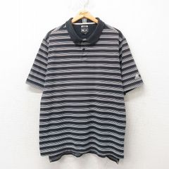90s old STUSSY ステューシー 紺タグ 半袖ポロシャツ ボーダー L