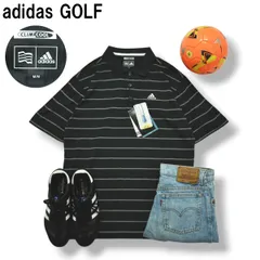【タグ付き】 【新品未使用】 アディダス ゴルフ adidas GOLF 半袖 ポロシャツ クライマクール CLIMACOOL パフォーマンス ロゴ スリット M ブラック メンズ