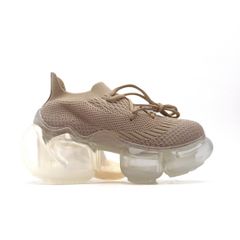 grounds グラウンズ スニーカー レディース WHITE/BEIGE / CLEAR シンプル カジュアルシューズ