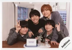 【中古】生写真(STARTO) AmBitious/真弓孟之・岡佑吏・永岡蓮王・井上一太/横型・上半身/×××××.POP UP STOREオリジナルフォト/公式生写真