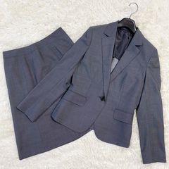 美品✨【THE SUIT COMPANY she】ザスーツカンパニーシー　スカートスーツ　セットアップ　ウォッシャブル　チャコールグレー　40サイズ(L)  定価33.990円