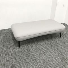 ロビーチェア 2人用 ナガレ プラットフォームタイプ背なし オカムラ グレー