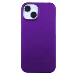 iPhone15 ケース アイフォン15  耐衝撃 シンプル さらさら ハード ケース 【Color】 パープル