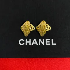 極 美品 希少品 コメ有 97P CHANEL シャネル ヴィンテージ ココマーク イヤリング イヤーカフ アクセサリー ゴールド レディース 36066