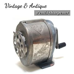 鉛筆削り U.S.A 米国 1950s スチール文具 鉄 オールド ビンテージ アンティーク インテリア 雑貨 ディスプレイ