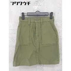 ◇ MOUSSY マウジー ミニ 台形 スカート サイズ0 カーキ レディース 【中古】 【1002801577667】