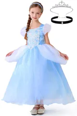 【在庫処分】コスチューム衣装 仮装 プリンセスなりきり フォーマルドレス ふんわり 着心地よい キッズ 動きやすく 6層構造 ドレス お姫様 ワンピース アームカバー付 風 誕生日 ピアノ発表会 シンデレラ 音楽会 パーディー 七五三 [TYHTYM] 記念撮