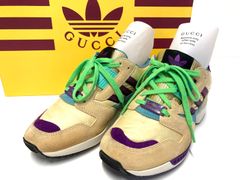 GUCCI グッチ スニーカー GUCCI × adidas ZX8000 721936 ベージュ スウェード × adidas レディース