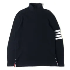 THOM BROWNE トムブラウン Tシャツ サイズ:2 ワッフル サーマル タートルネック カットソー ロングスリーブ 長袖 Tシャツ 19AW ネイビー 紺 トップス イタリア製 ブランドのサムネイル