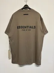 ESSENTIALS FEAR OF GOD エッセンシャルズ フィアオブゴッド 半袖 Tシャツ トップス 茶 ブラウン ベージュ アイボリー メンズ レディース Lサイズ 新品未使用 タグ付