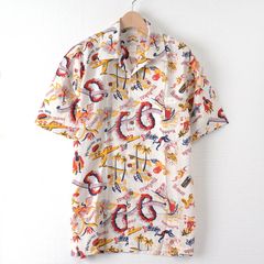 パイナップルジュース アロハシャツ サイズS ハワイ製 Pineapple