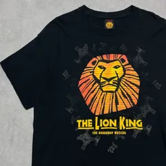 ライオンキング　LION KING　THE BROADWAY MUSICAL　トップス　半袖Tシャツ　古着　ブラック　L