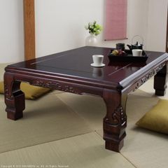 展示品 カリモク 新品 座卓 開梱設置付 紫檀 座敷机 すれ傷 現品処分