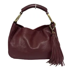 SAZABY(サザビー) ハンドバッグ - ボルドー レザー