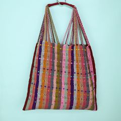 メキシコ製 ハンモックバッグ ハンドメイド つぶつぶ 024 トートバッグ