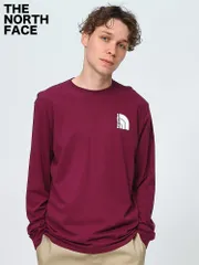 ノースフェイス  Tシャツ  BIGロゴ  ユニセックス  ハーフドーム  NF0A84FX  THE NORTH FACE  アウトドア  トップス  長袖 ボイセンベリー