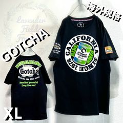 GOTCHA肉厚Tシャツ刺繍ロゴB系大XL黒ブラック古着