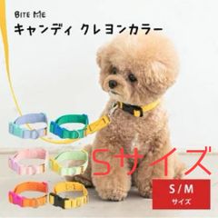 【BITE ME / バイトミー】キャンディクレヨンカラー S サイズ 全6色【犬 首輪 おしゃれ パステルカラー ビビットカラー 小型犬 中型犬 軽い 軽量 韓国 海外 人気】