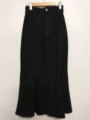 SNIDEL Healthy DENIM スナイデル ヘルシーデニム ハイウエストレースアップスカート マーメイドスカート ブラック 0 通年