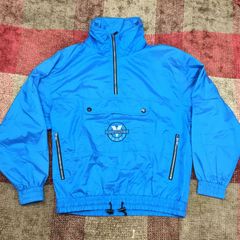 FREE　VUARNET SPORT ウインドブレーカー ハーフジップ 水色　輸入　古着