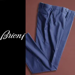 極美品 高級 ブリオーニ 伊製 カシミヤ混ウール スラックス 濃紺 L位 010 極美品 高級 ブリオーニ 伊製 カシミヤ混ウール スラックス 濃紺 L位 010