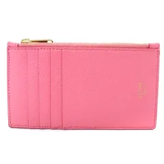 セリーヌ CELINE ジップ付きコンパクト カードホルダー エッセンシャル コインケース 小銭入れ グレインドカーフスキン ピンク /YO1 ■OHのサムネイル