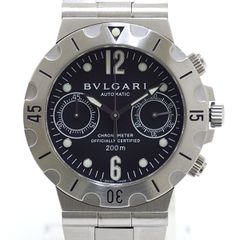BVLGARI ブルガリ メンズ腕時計 ディアゴノ プロフェッショナル スクーバクロノ SCB38S 自動巻き 仕上げ済【中古】