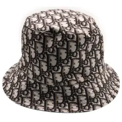 Christian Dior キャップ 白xグレー(総柄) 4202224A0023 ホワイト（白）系 Dior(ディオール) キャップ(レディース