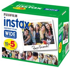 【人気商品】K WIDE R INSTAX 50枚入 ワイド用フィルム 5 インスタントカメラ 富士フイルム(FUJIFILM)