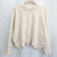 ◇ ⊇ YECCA VECCA イェッカヴェッカ 長袖 ニット サイズF アイボリー レディース E  【1412260037143】