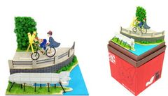 스튜디오 지브리 mini 잠자리와 프로펠러 자전거 (영화 [마녀의 택배]) [산케이 MP07-10 철도 모형 1/150]
