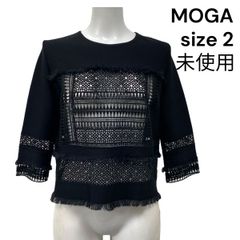 新品タグ付き MOGA モガ レース切替え トップス ゆったりシルエット 