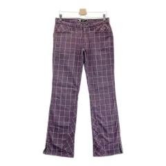 サイズ：33 OAKLEY オークリー 429334JP ロングパンツ チェック柄 パープル系 [240101366379] ゴルフウェア メンズ ストスト