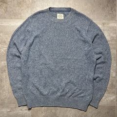 【00s】 ST.JOHN'S BAY  クルーネックセーター  リブ編み  Mサイズ  コットン100  ライトブルー  ニット  セーター  セントジョンズベイ  古着