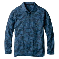 コーコス信岡 GLADIATOR MAXDRY エアーUV+ 軽量 長袖 ポロシャツ カモアイビー 5L G-1638 汗ジミ抑制 胸ポケット 袖ポケット 脇消臭 UVカット