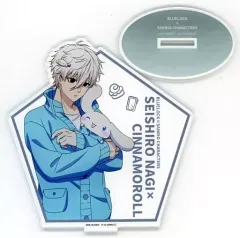 【中古】アクリルスタンド・アクリルパネル 16.凪誠士郎×シナモロール(描き下ろしイラスト/バストアップデザイン) キャラアクリルフィギュア 「ブルーロック×サンリオキャラクターズ」
