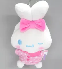 【中古】キーホルダー シナモロール/メイクアップ ぬいぐるみチャーム 「Happyくじ シナモロールのアイドルLOOKBOOK」 ぬいぐるみチャーム賞