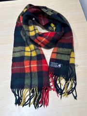 The Royal Mile collection House of Edinburgh the Royal Mile Collection 100% カシミア パステルチェック マフラー　スカーフ フリンジ