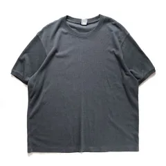 00's オールドネイビー リブ編み コットン リンガー Tシャツ 半袖 (XXL) 紺灰 無地 00年代 旧タグ オールド ギャップ OLD NAVY GAP 2002年アメリカ古着 USED  ビンテージ ヴィンテージ