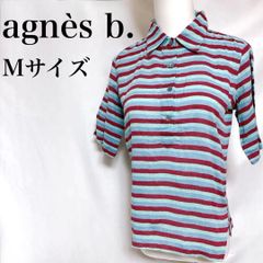 90s agnès b. homme 半袖 ストライプ ボタンダウンシャツ 40 - メルカリ