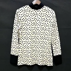 #wnc クリスチャンディオール プレタポルテ ChristianDior カットソー M アイボリー 黒 ニット ドット ヴィンテージ レディース [909361]のサムネイル