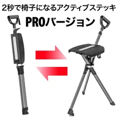 （極美品）Ta-Da chair タダチェア　ブラック 椅子になるアクティブステッキチェア Ta-Da Chair Series2