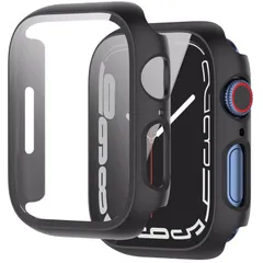 【新着商品】Watch ケース Series 9/8/7 45mm Apple 対応 アップルウォッチ 専用 保護ケース PC素材 カバー ガラスフィルム一体型 YAODLE 全面保護 二重構造 防塵 日本旭硝子材 キズ防止 軽量(Series 9/8/745