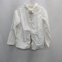 ◇ ⊇Φ BURBERRY バーバリー CHILDREN キッズ 長袖 シャツ サイズ6Y-116 ホワイト 女の子 E  【1502180026447】