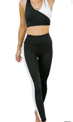 【送料無料】【在庫薄】1点限り　VeroMan スポーツウェア セットアップ  レギンス トップス バイカラー　Mサイズ