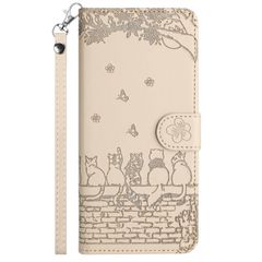 【即日発送】財布型 スタンド機能 人気 カード収納 ピクセル7a 桜の下の猫 高級PUレザー スマホケース 手帳型 case マグネット式 7a 7a pixel (Google pixel pixel google Pixel 【TEDTIKJT】 耐衝撃