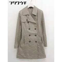 ■ ◎ UNTITLED アンタイトル ウエストベルト付き 長袖 トレンチ コート サイズ2 ベージュ系 レディース  【1109140004998】