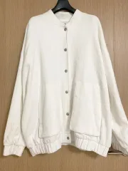 新品 ／ zara ZARA(ザラ) リネン ブレンド ブルゾン ジャケット M ー L