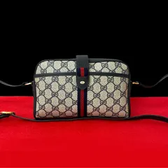 美品 GUCCI 袋付 オールドグッチ シェリーライン ミニ ショルダーバッグ 美品 希少品 GUCCI グッチ オールドグッチ シェリーライン GG ロゴ