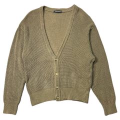 ISSEY MIYAKE MEN(イッセイミヤケメン) 80's cotton knit cardigan コットン ニット カーディガン 80年代 筆タグ MM00311 SIZE FREE ベージュ 汚れ有 ヴィンテージ